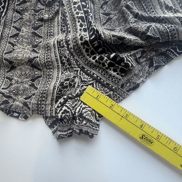 Black and White Tribal Pattern Bootie Shorts - Picture 4 of 5